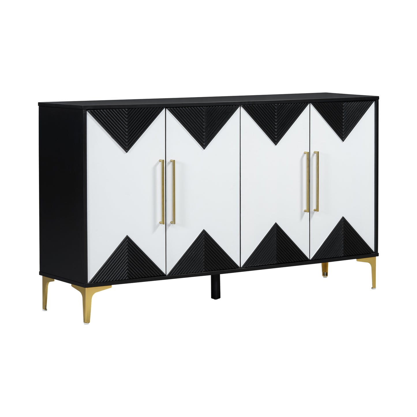 Healdsburg Contemporary U-Style Triangular Pattern Cabinet