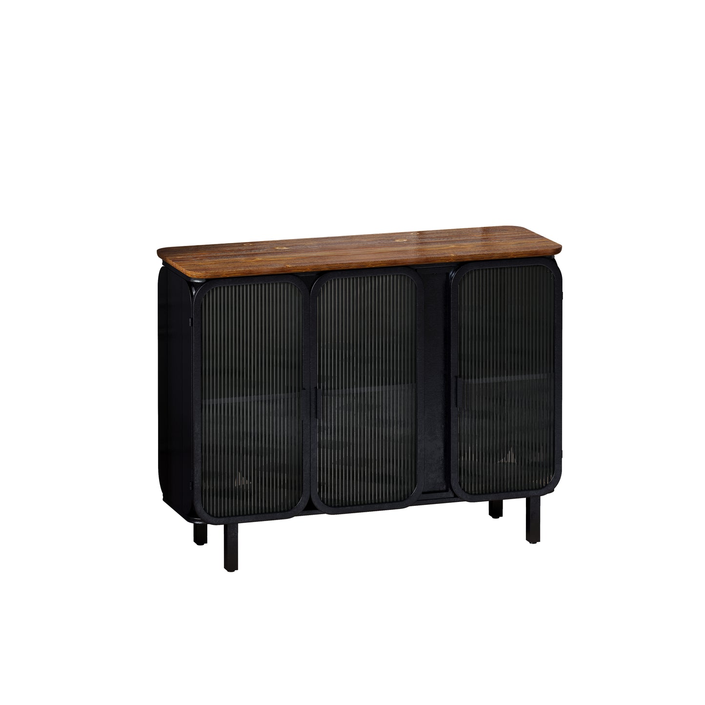 Sonoma Modern Glass Storage Cabinet