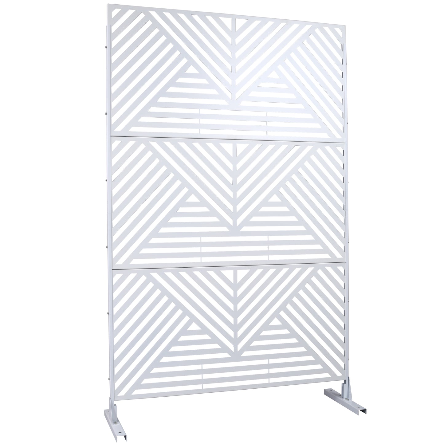 Marcel Industrial Freestanding Metal Privacy Panel