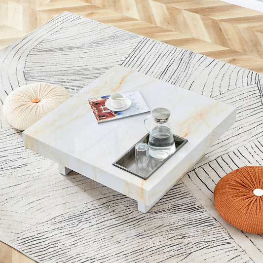 Marites Modern Elegance Marble Coffee Table