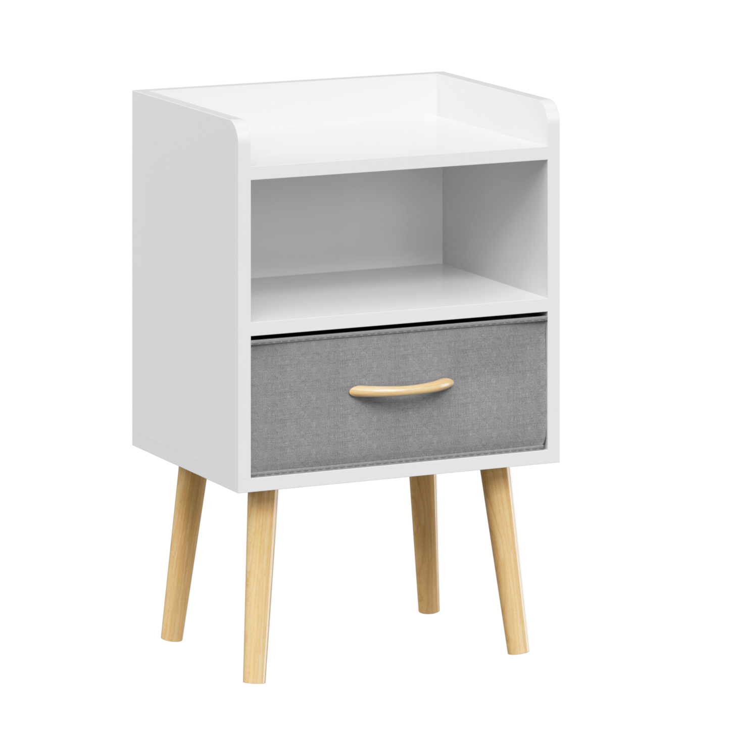 Jiron Contemporary Fabric Drawer Nightstand