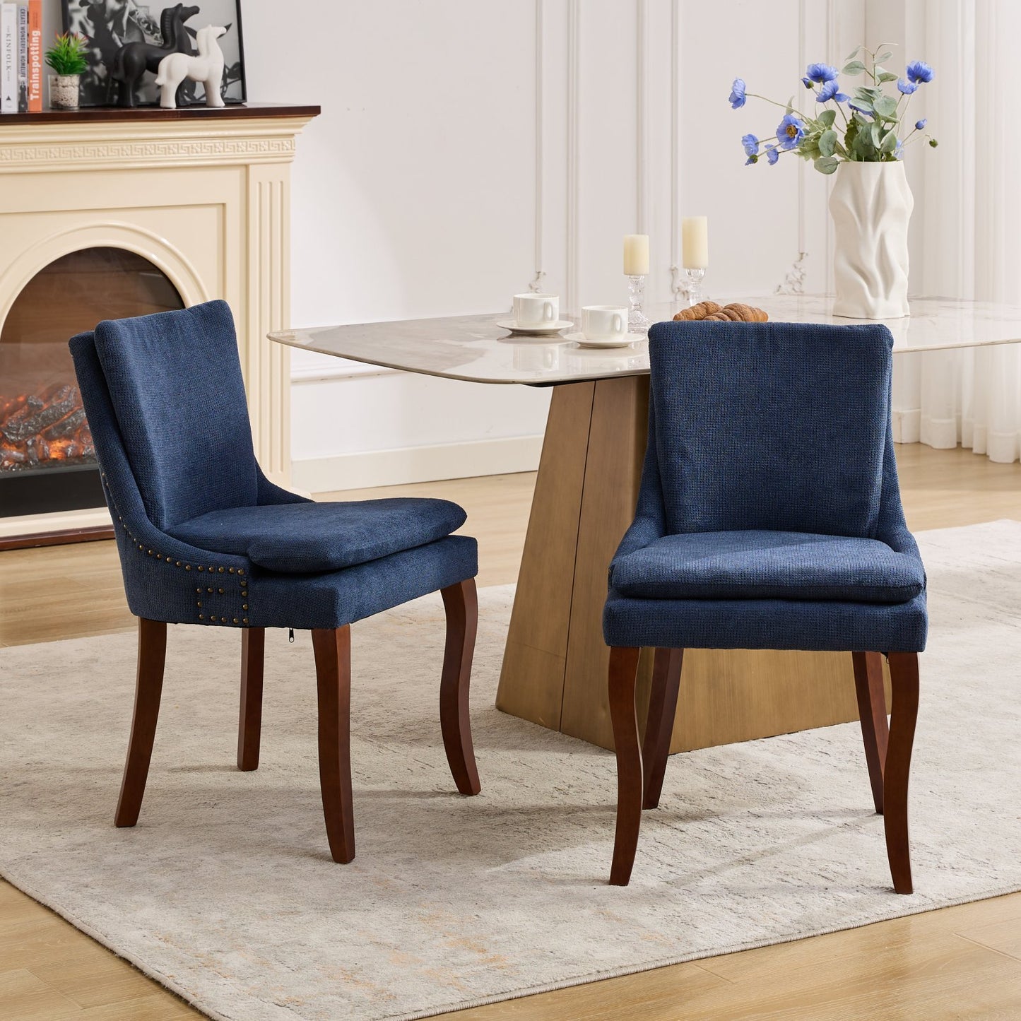 Healdsburg Modern Chenille Dining Chairs