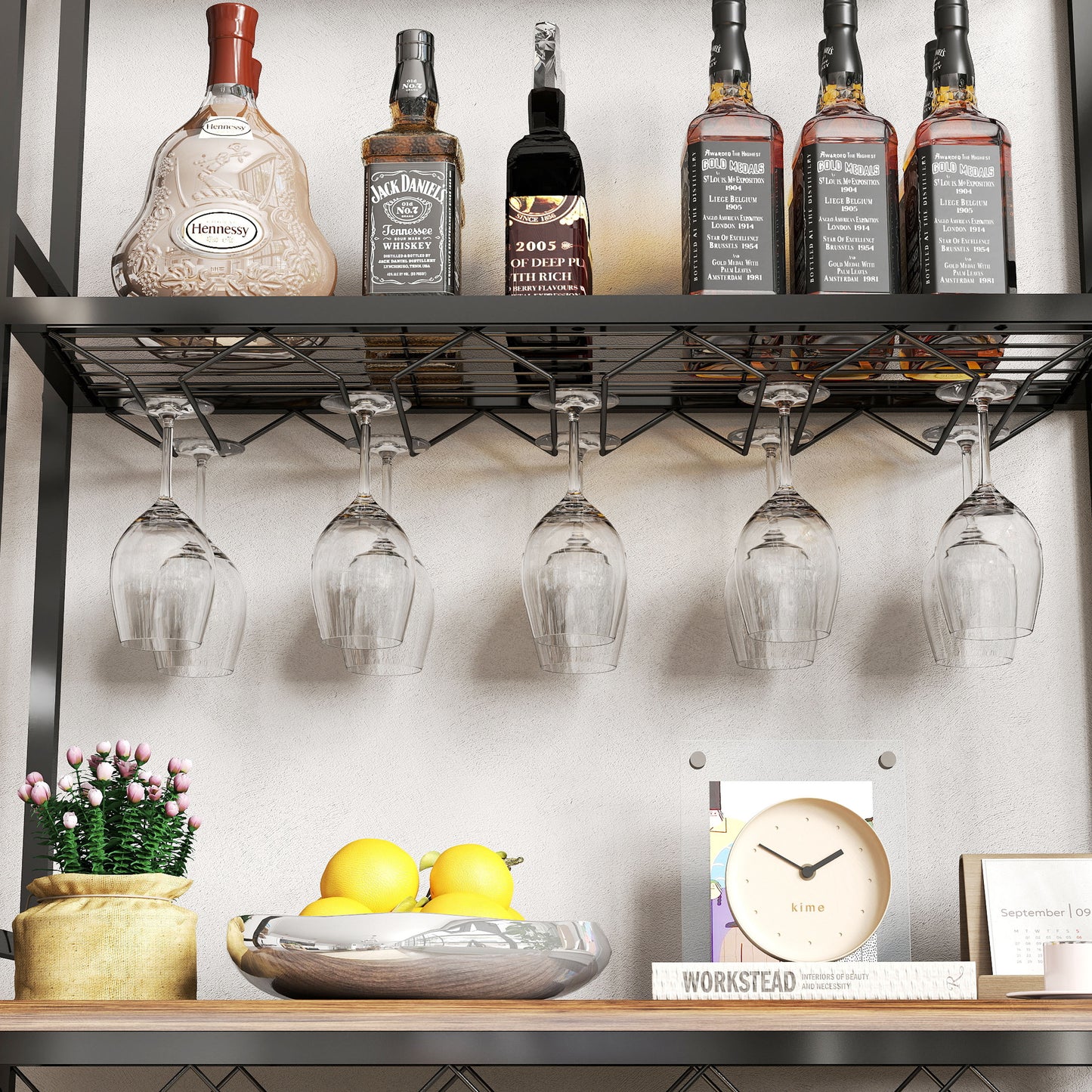 Eda Industrial Metal Wine Rack