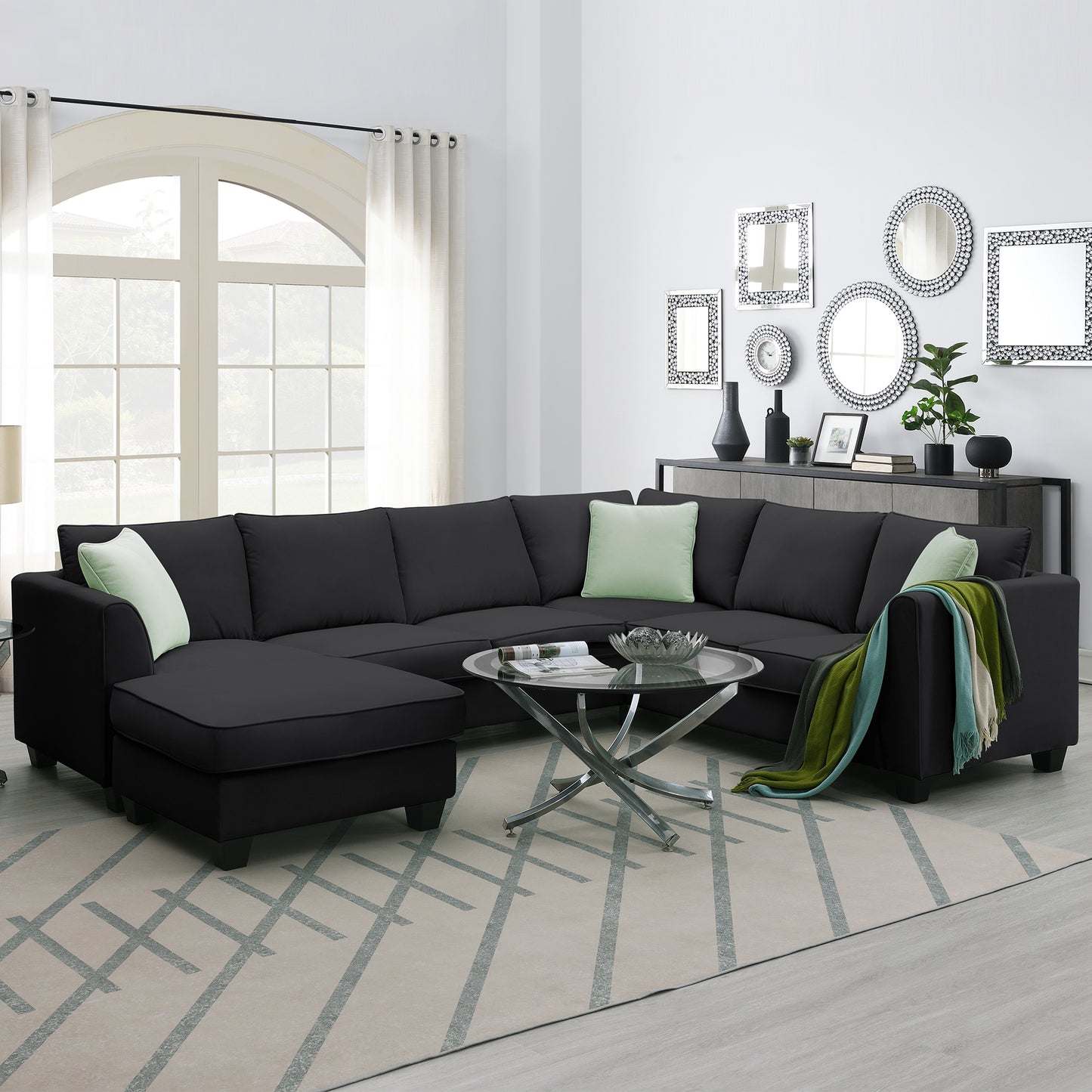 Oakridge Contemporary Fabric Sofa