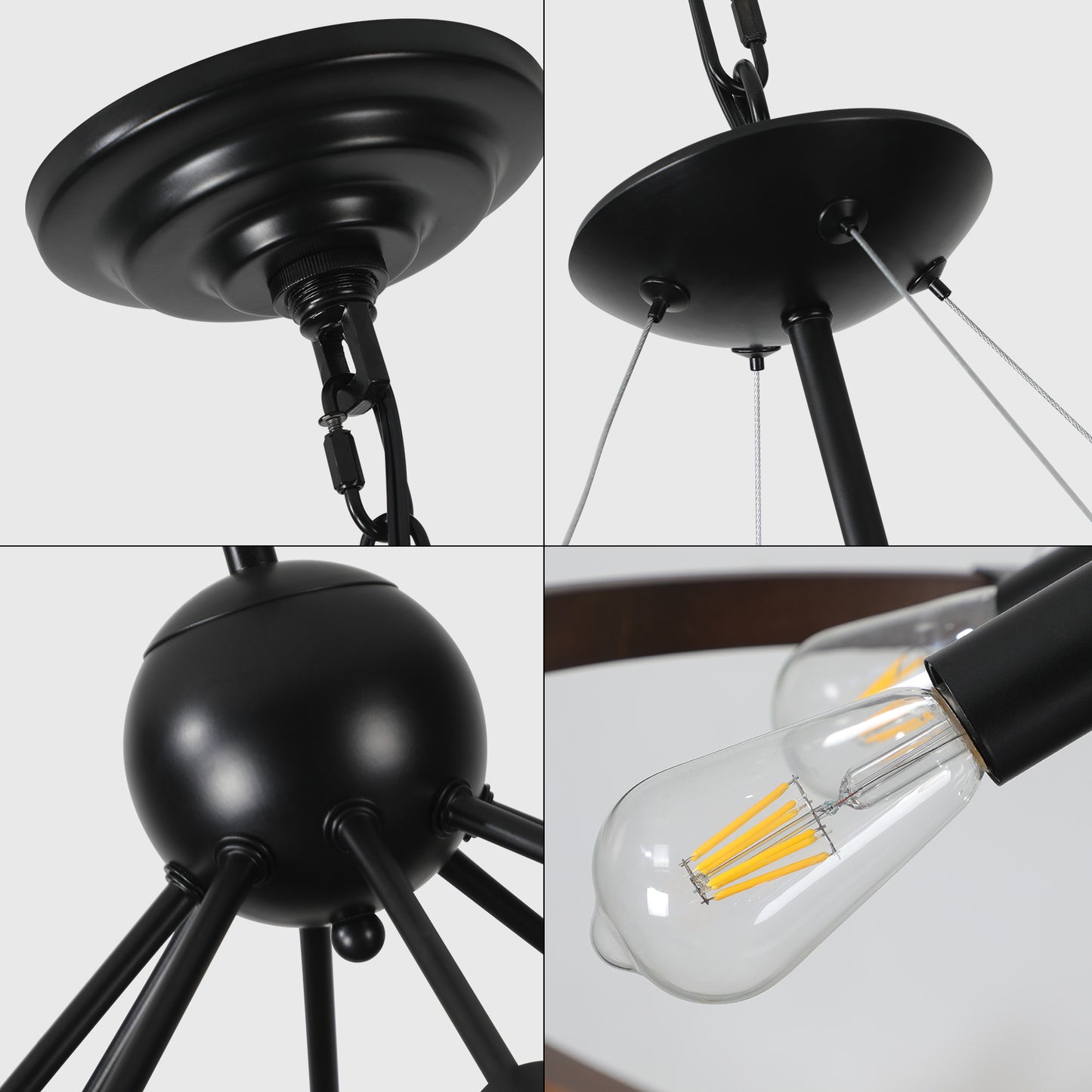 Healdsburg Industrial Retro Chandelier
