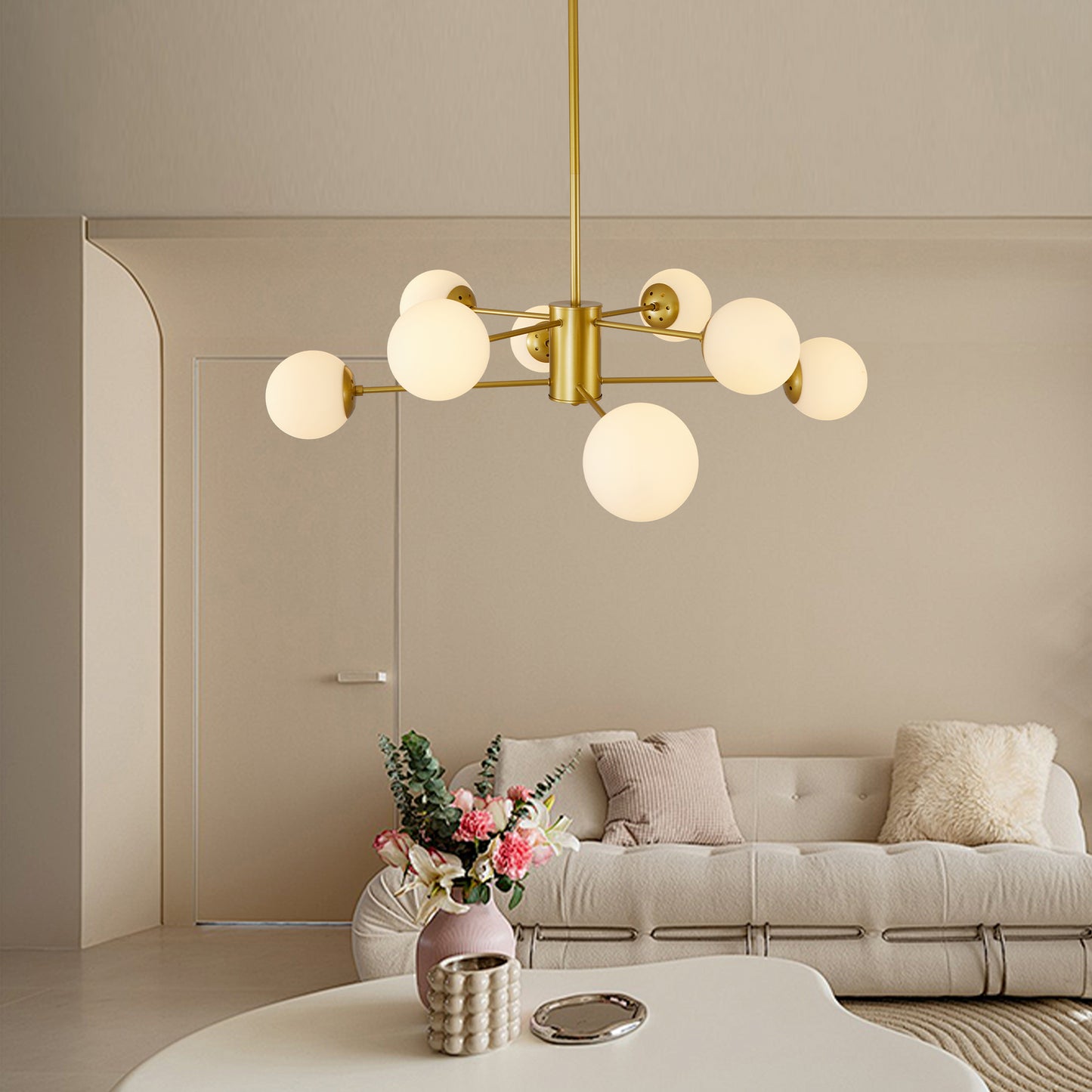 Eda Modern Gold Chandelier