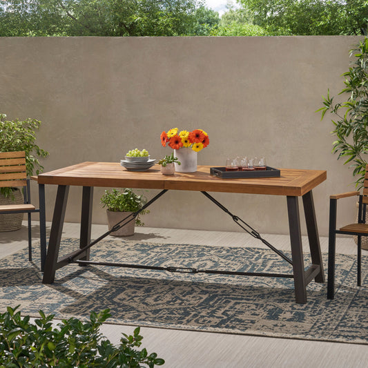 Jiron Craftsman Wood Dining Table