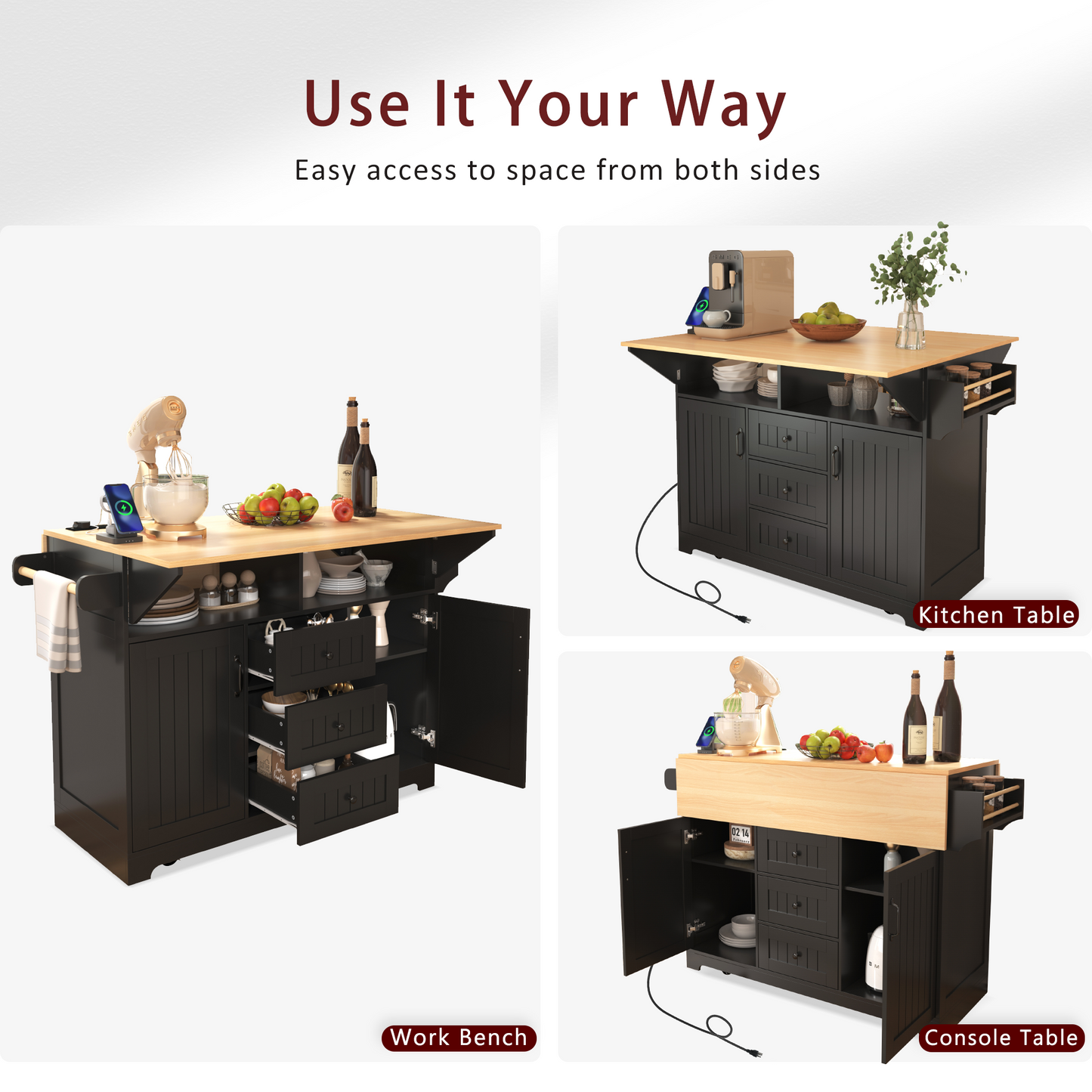 Lula Modern Simple Kitchen Island