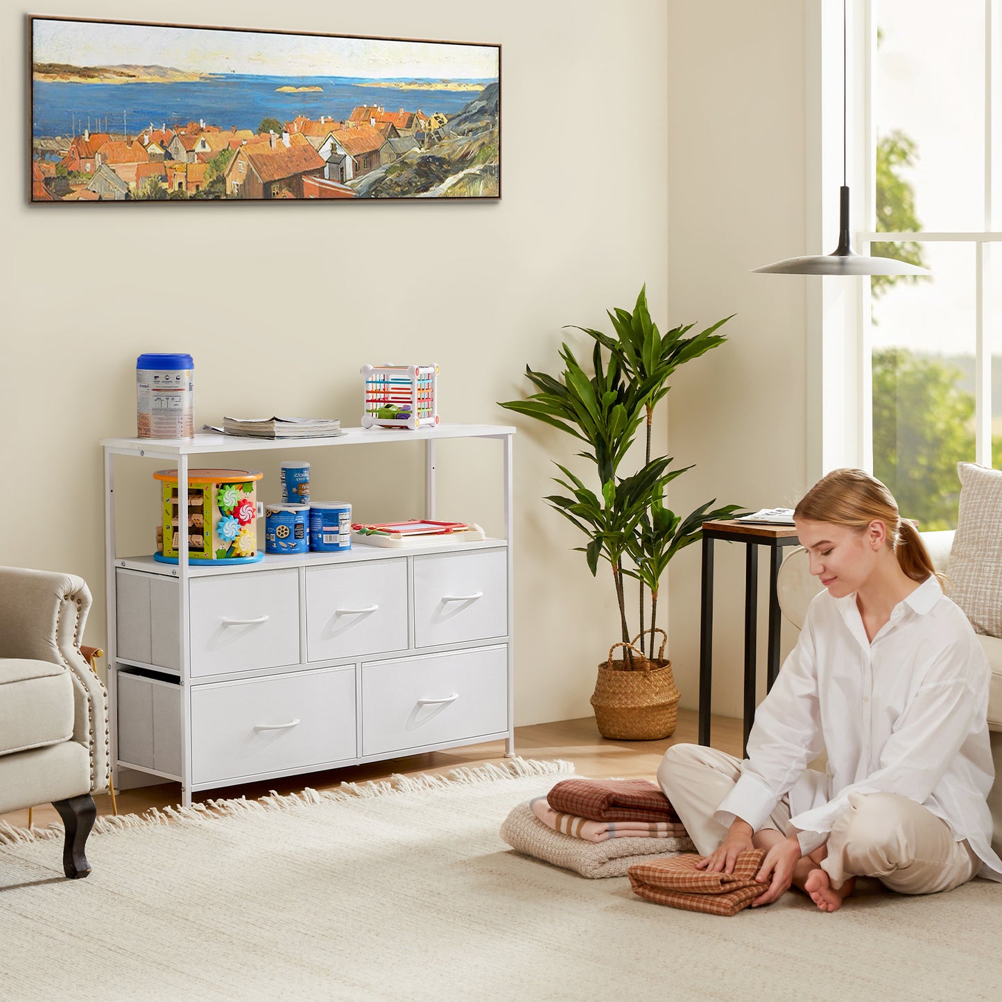 Healdsburg Modern Fabric Closet Dresser Storage