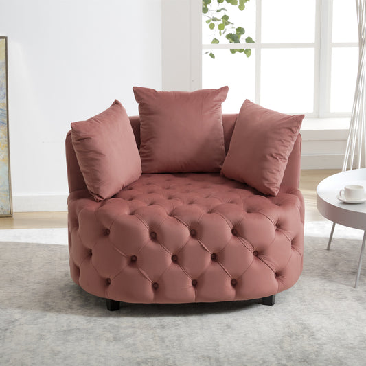 Sonoma Modern Velvet Barrel Chair