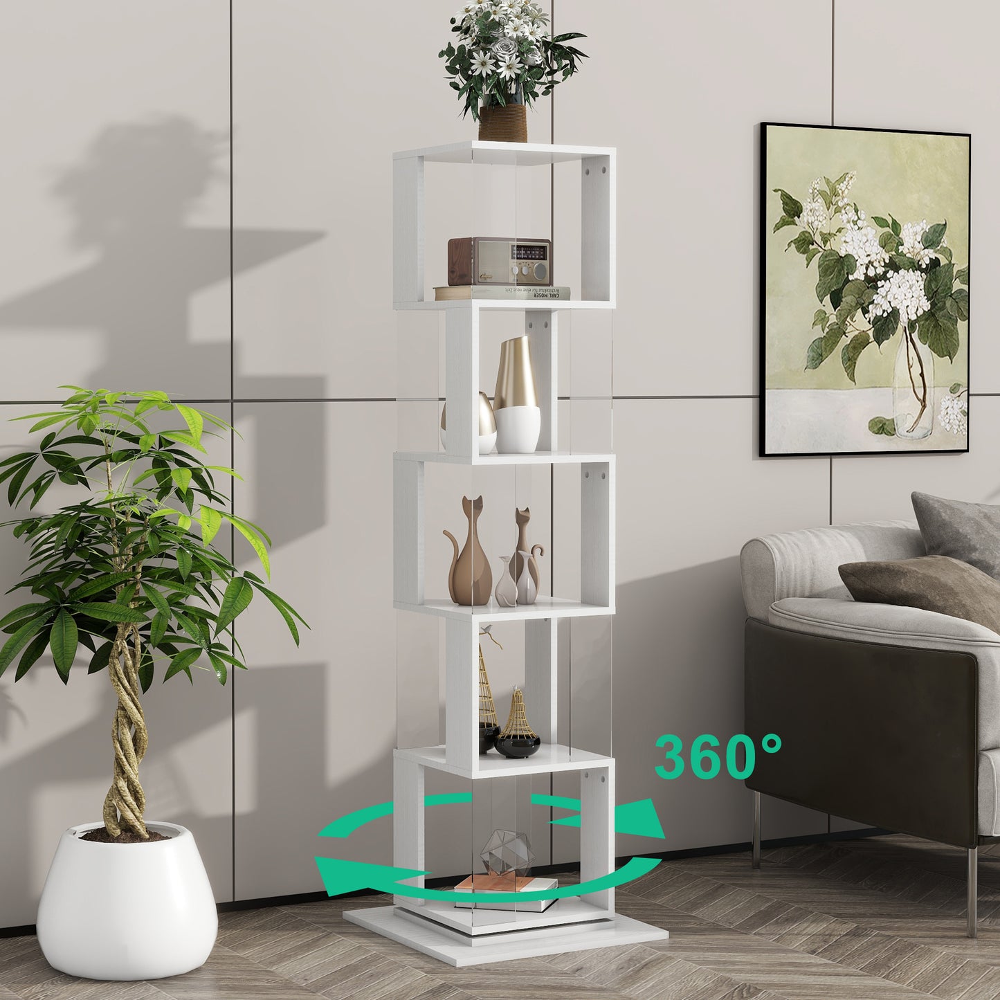 Oakridge Modern Rotating Acrylic Display Rack