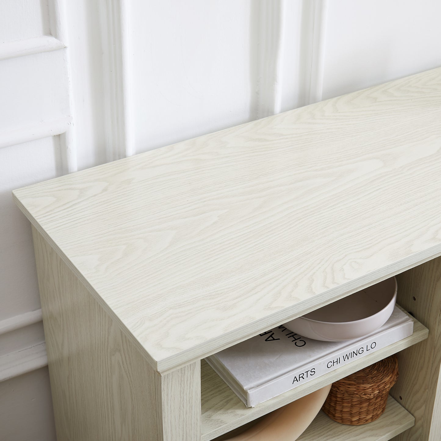 Fremont Modern Large TV Desk Storage Rack