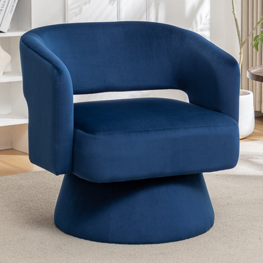 Elmcrest Traditional Velvet Swivel Accent Chair