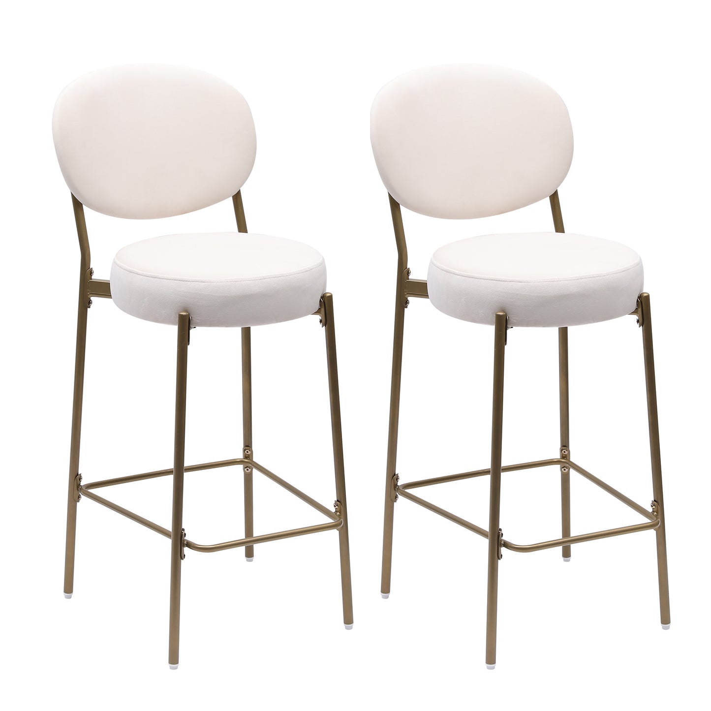 Irvington Modern Upholstered Velvet Stools
