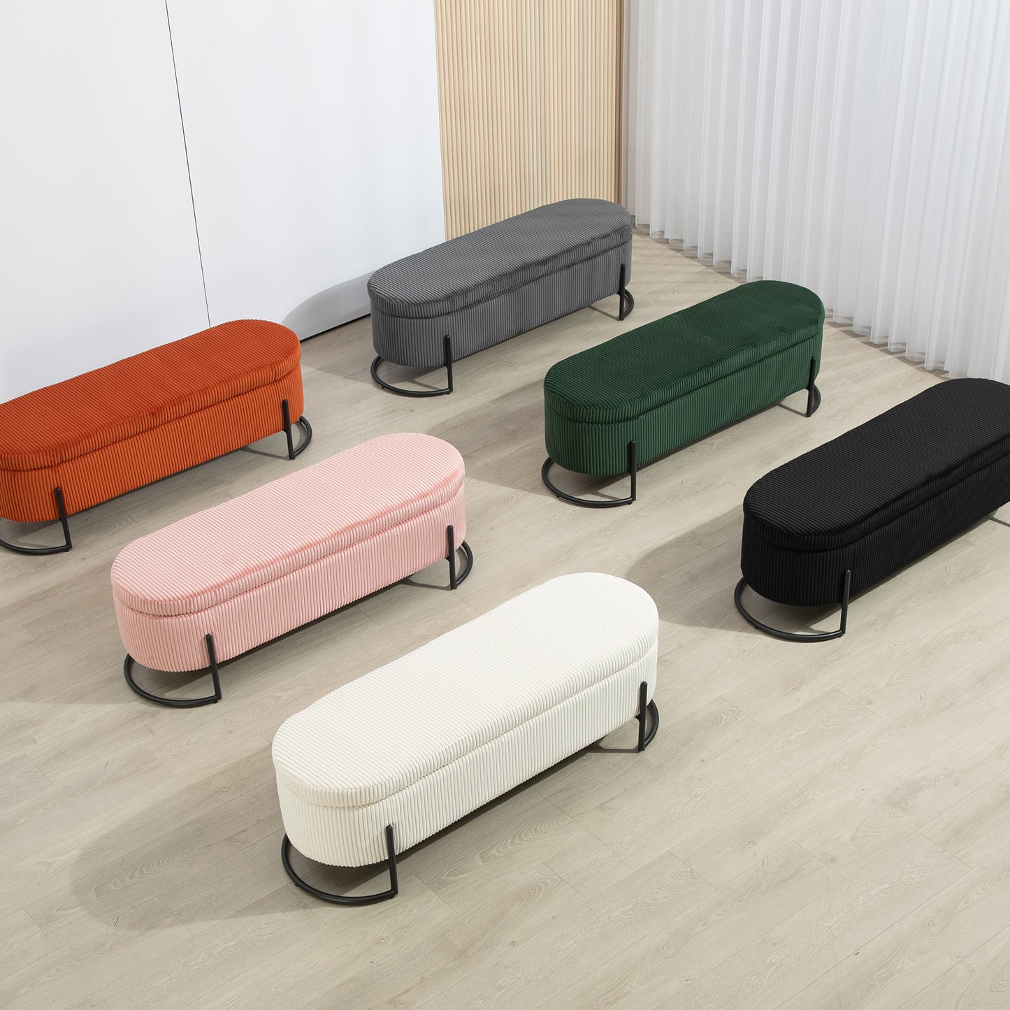 Lula Modern Upholstered Storage Ottoman