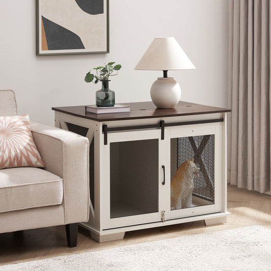 Healdsburg Craftsman Wooden Dog Crate Furniture