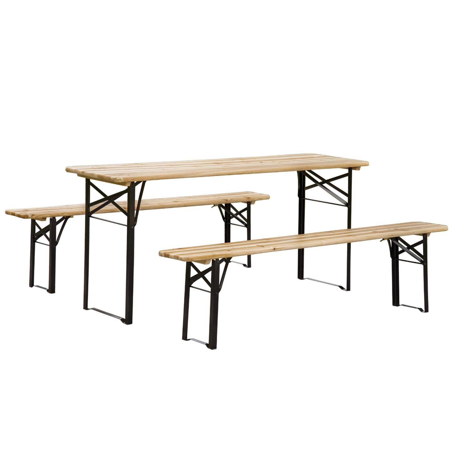 Fremont Contemporary Outdoor Portable Picnic Table