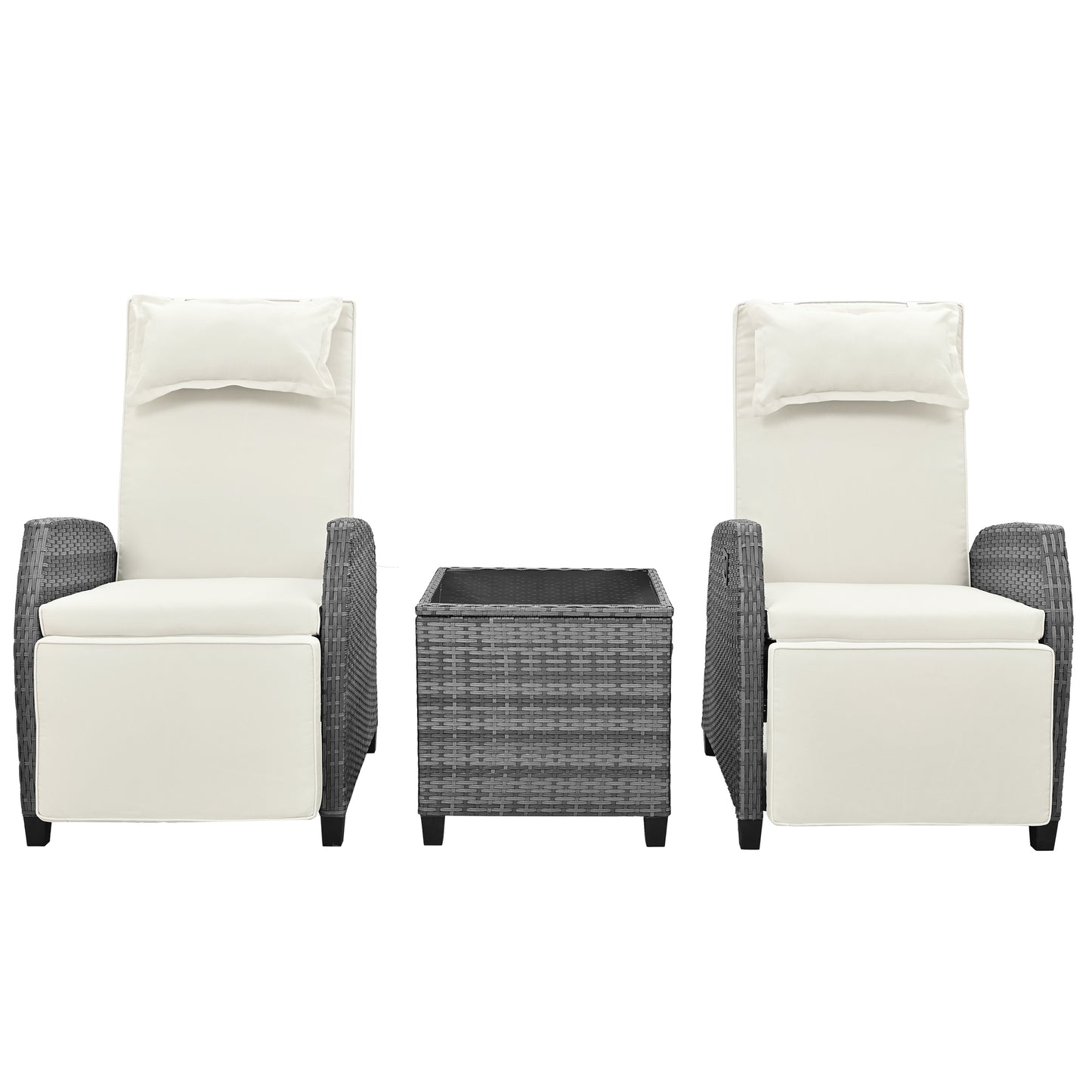 Mission Contemporary Outdoor Auto Lounge Pools Set