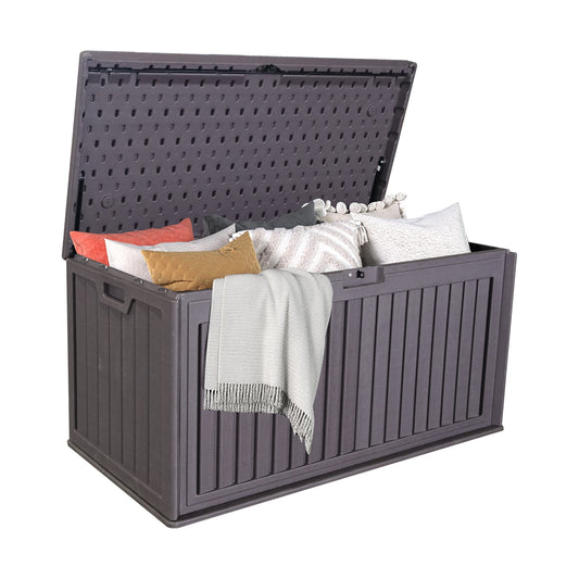Calista Modern Outdoor Resin Storage Box