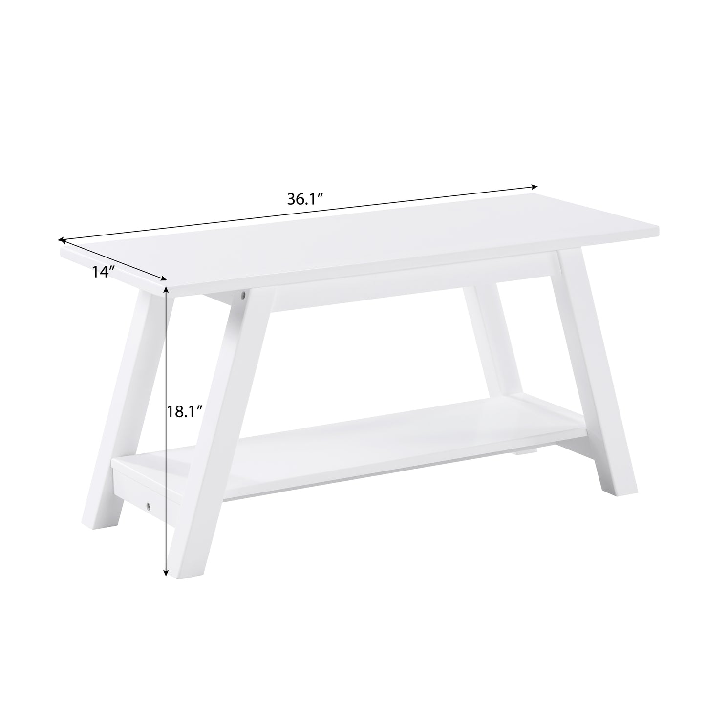 Jiron Craftsman Solid Wood Bench
