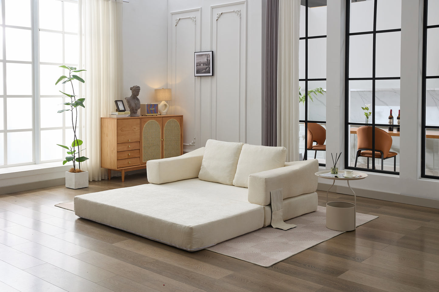 Healdsburg Contemporary Fold-Out Couch Sofa