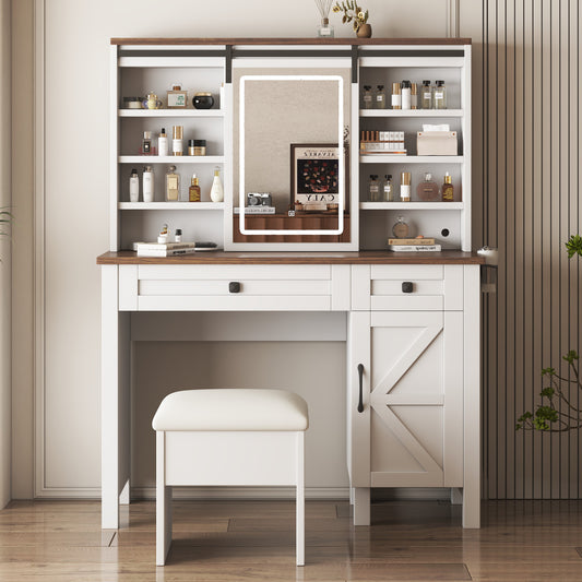 Fremont Craftsman Farmhouse Makeup Vanity Desk