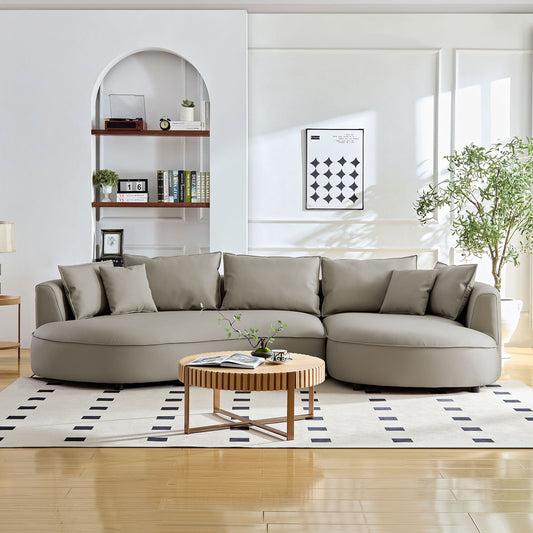 Calista Modern Curved Sectional Sofa Set