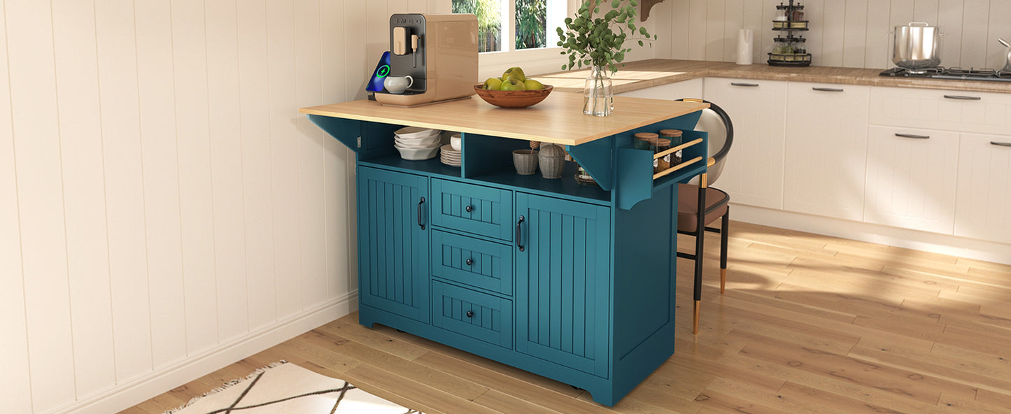 Cleo Modern Rolling Kitchen Cart