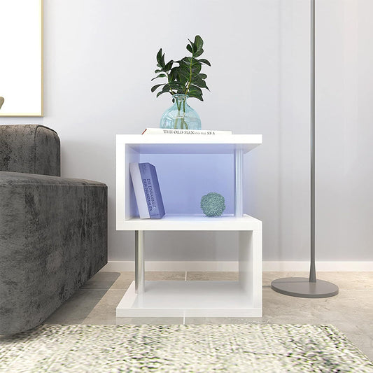 Lula Modern S-Shaped End Side Table