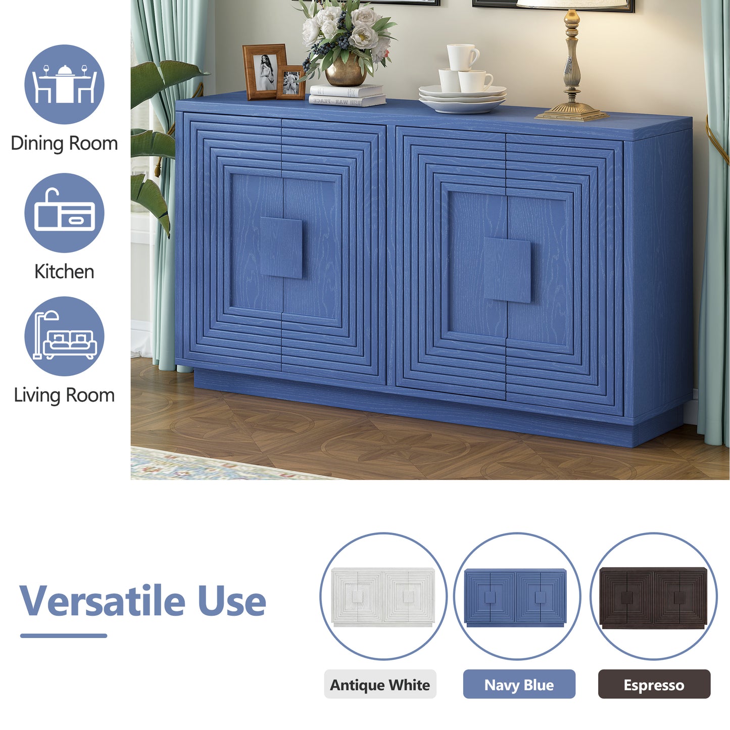 Amity Traditional Vintage Distressed Sideboard
