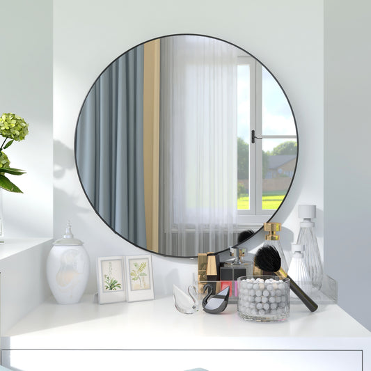 Silverleaf Contemporary Classic Round Mirror