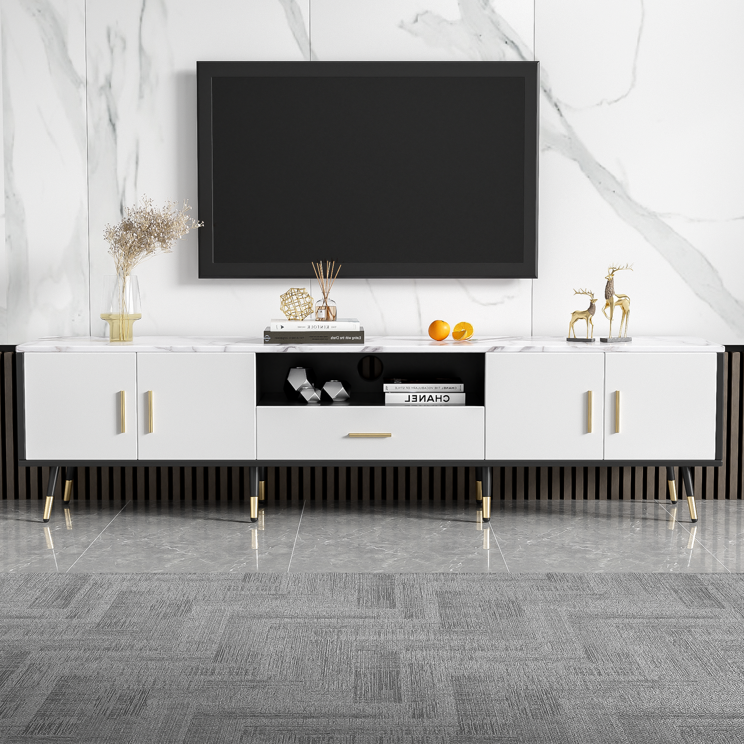 Sonoma Modern Velvet TV Stand
