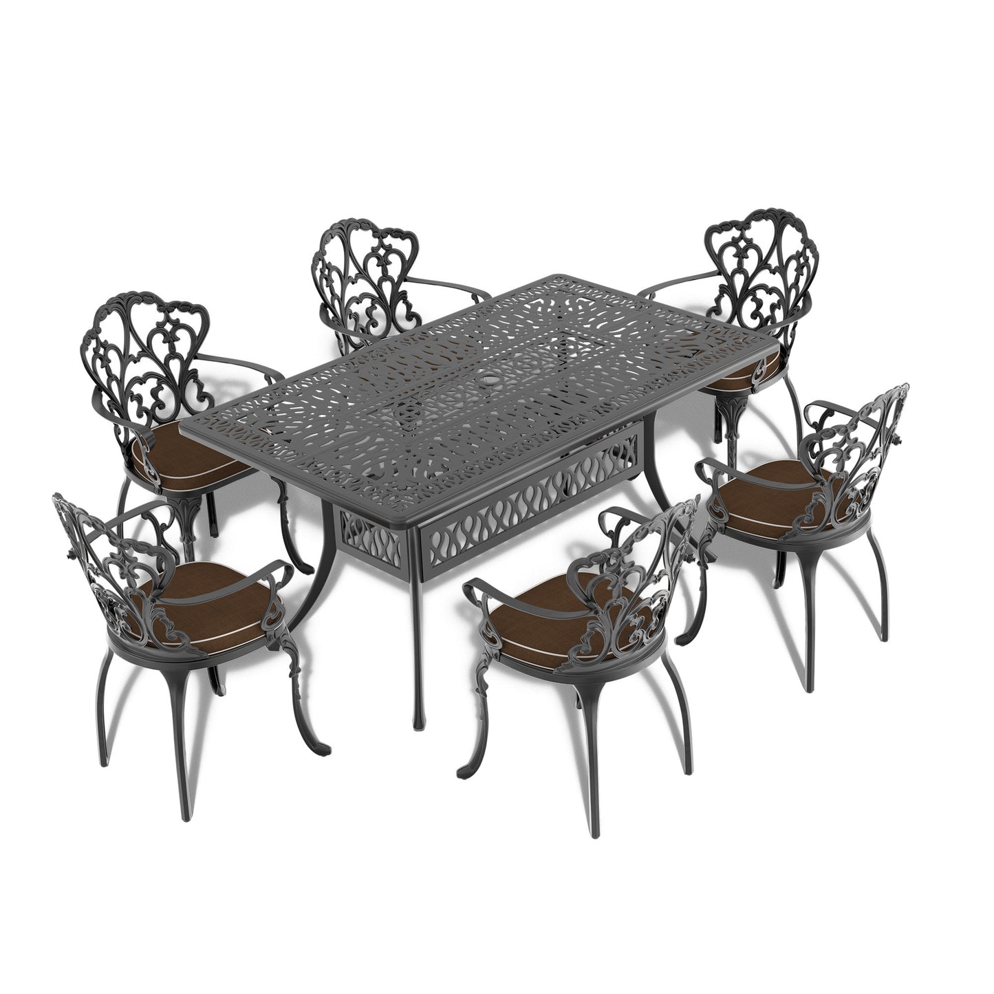 Justo Modern Cast Aluminum Patio Table