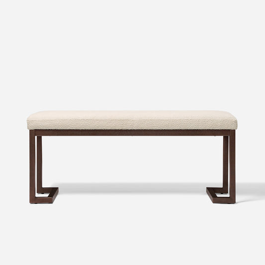 Marcel Contemporary Pelican Wooden Bench