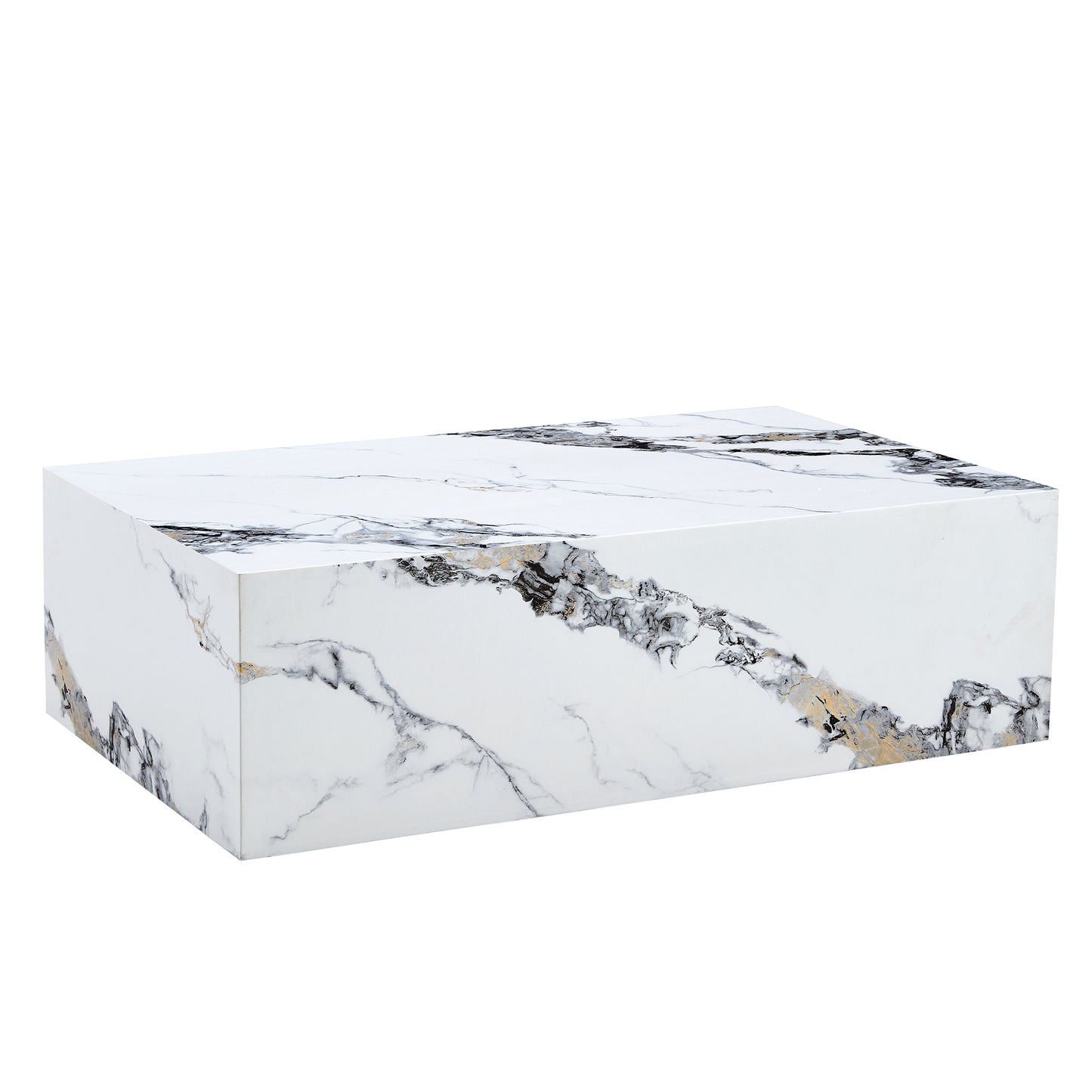 Kingsly Modern Marble Coffee Table