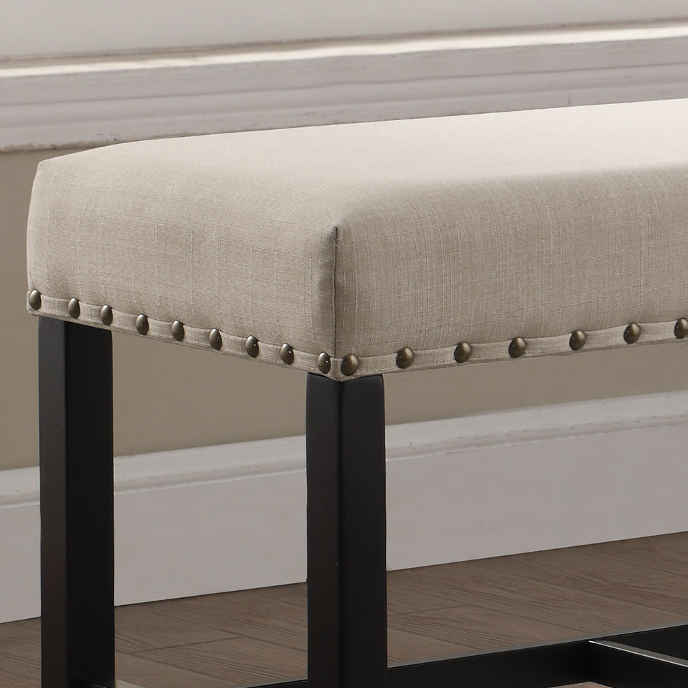 Silverleaf Contemporary Fabric Dining Bench