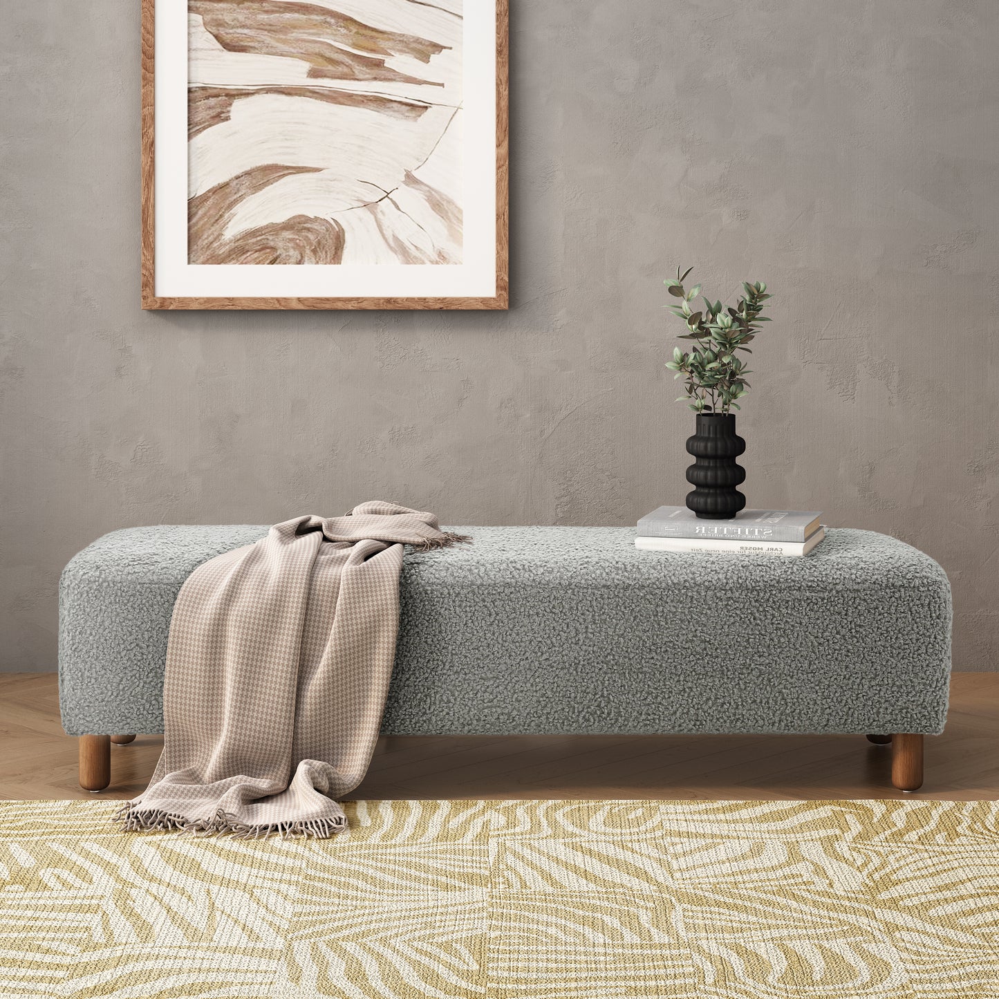 Lazzareschi Modern Comfortable Ottoman
