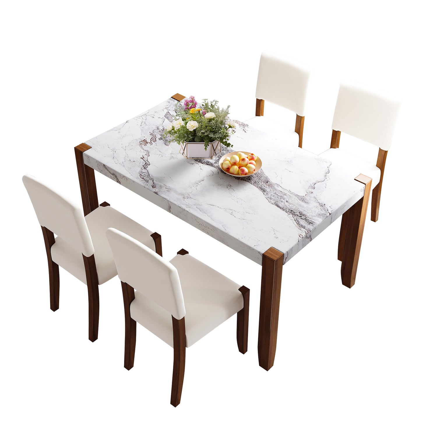 Cleo Modern Marble Dining Set