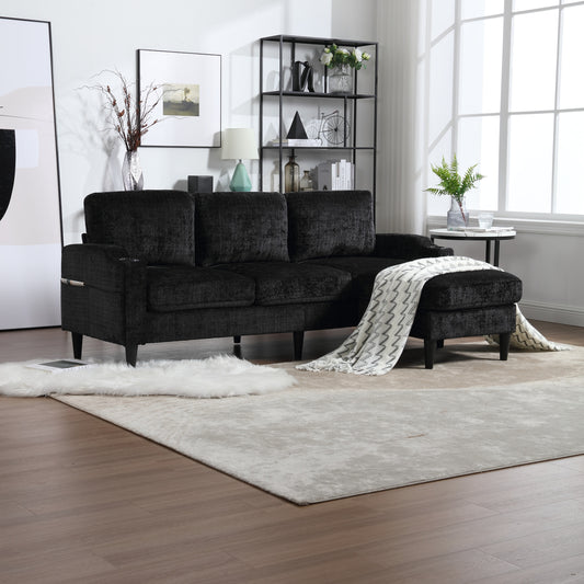 Lula Contemporary United Chenille Sectional Sofa