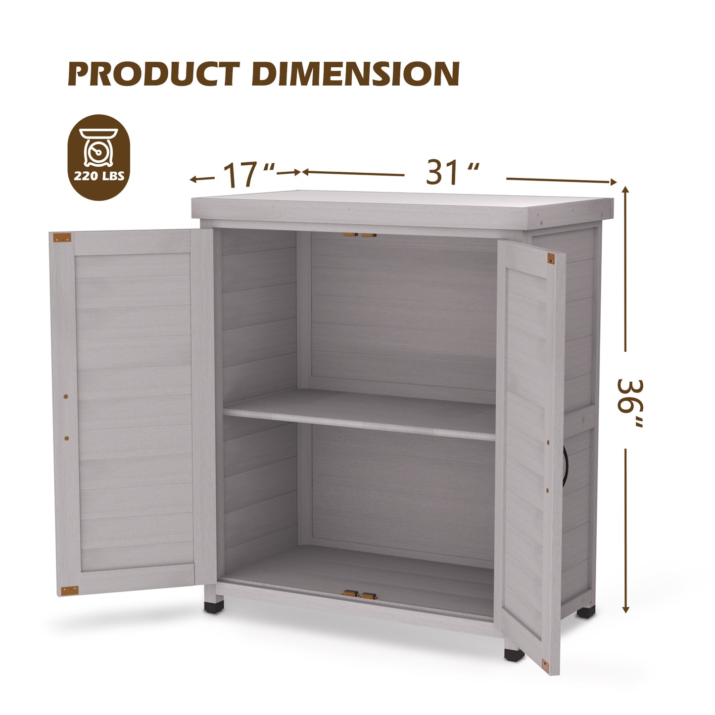 Elmcrest Modern Potting Storage Work Bench