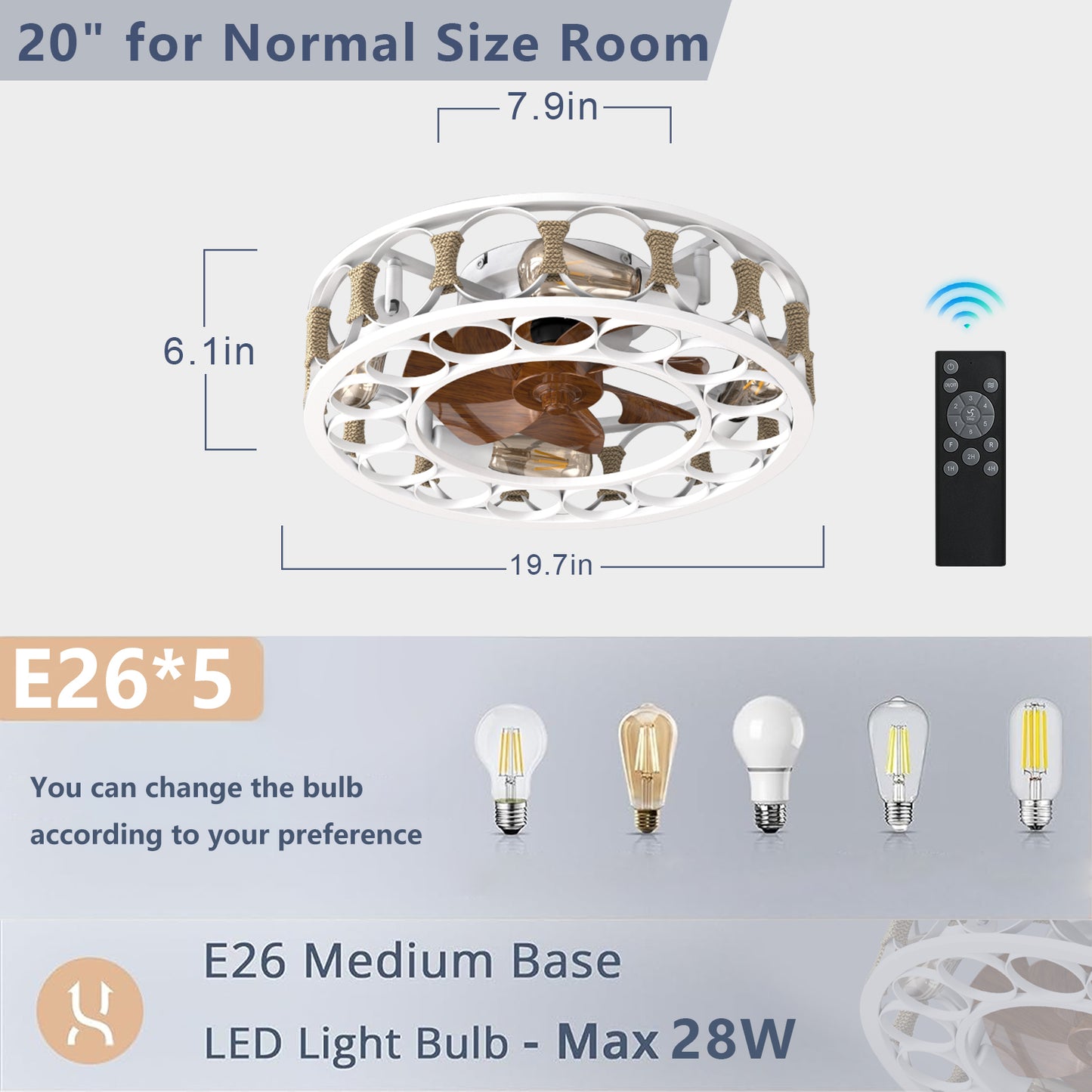 Marcel Modern Caged Ceiling Light