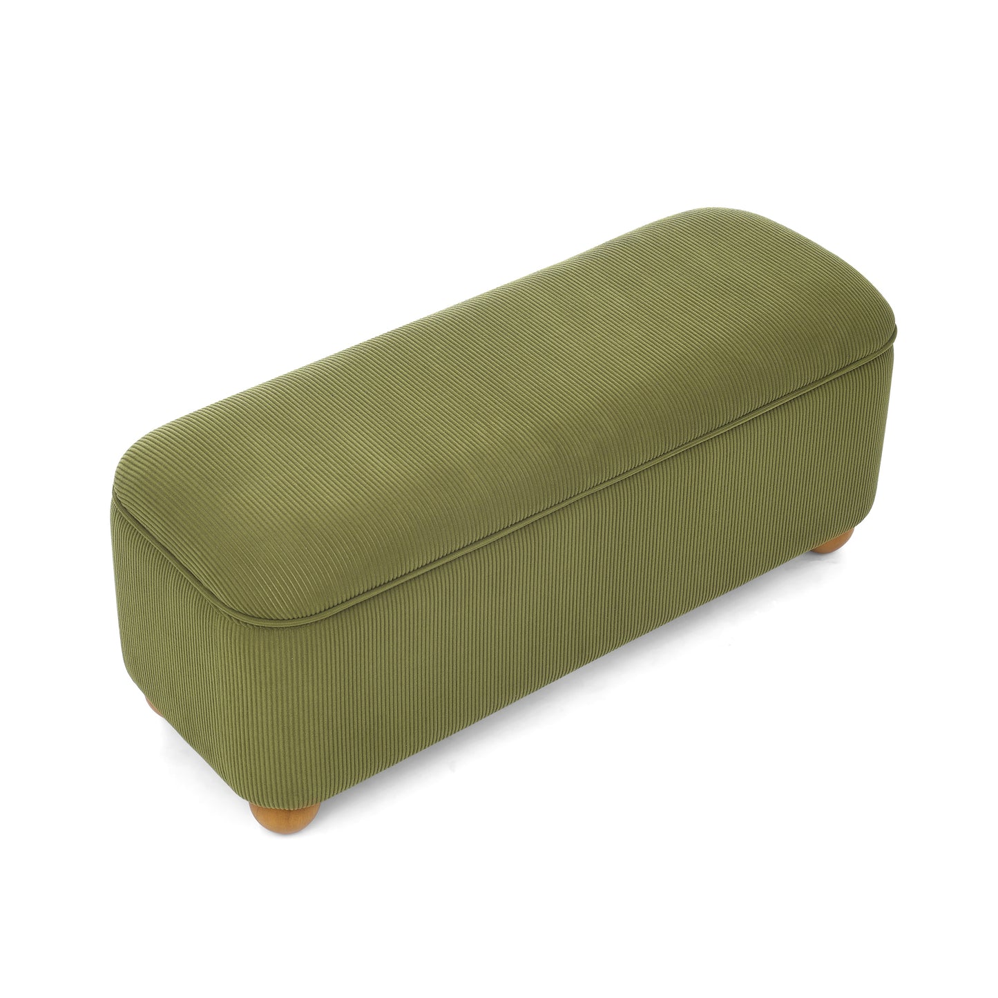 Silverleaf Modern Flannelette Fabric Ottoman Bench