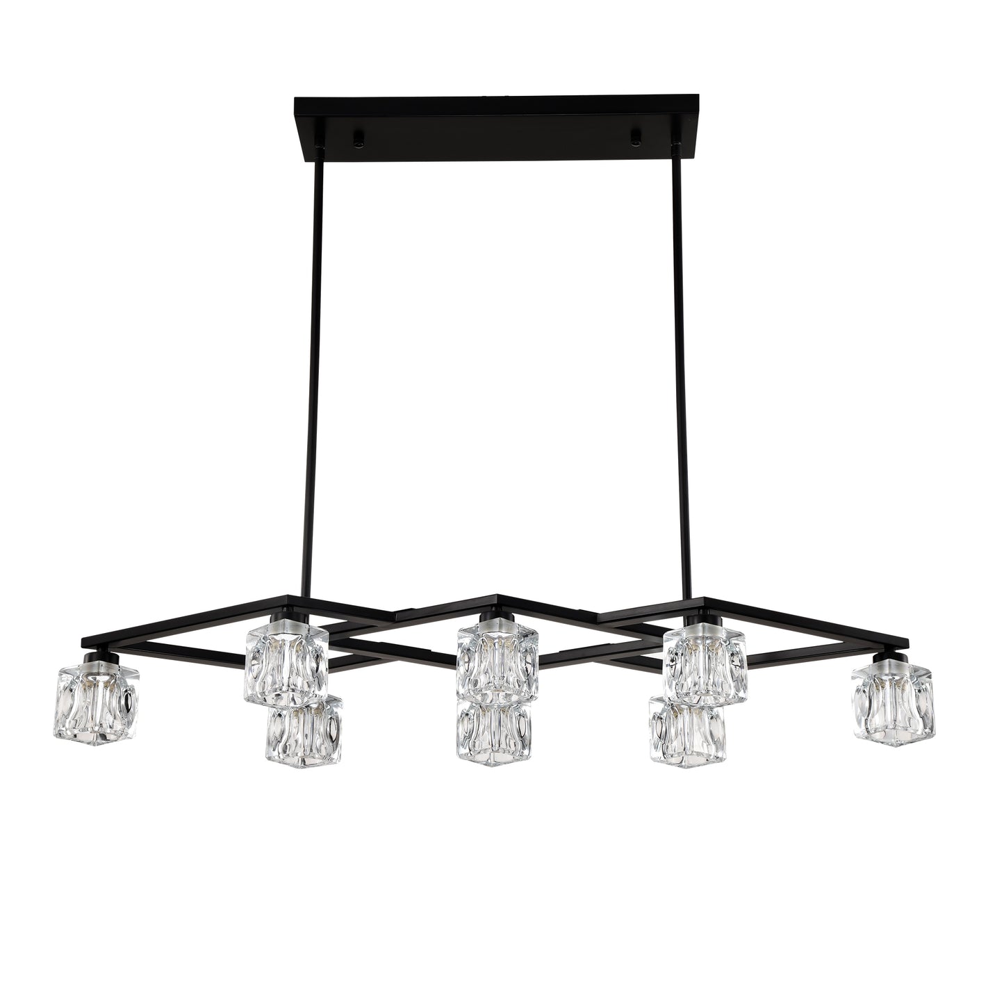 Marcel Industrial Crystal Chandelier