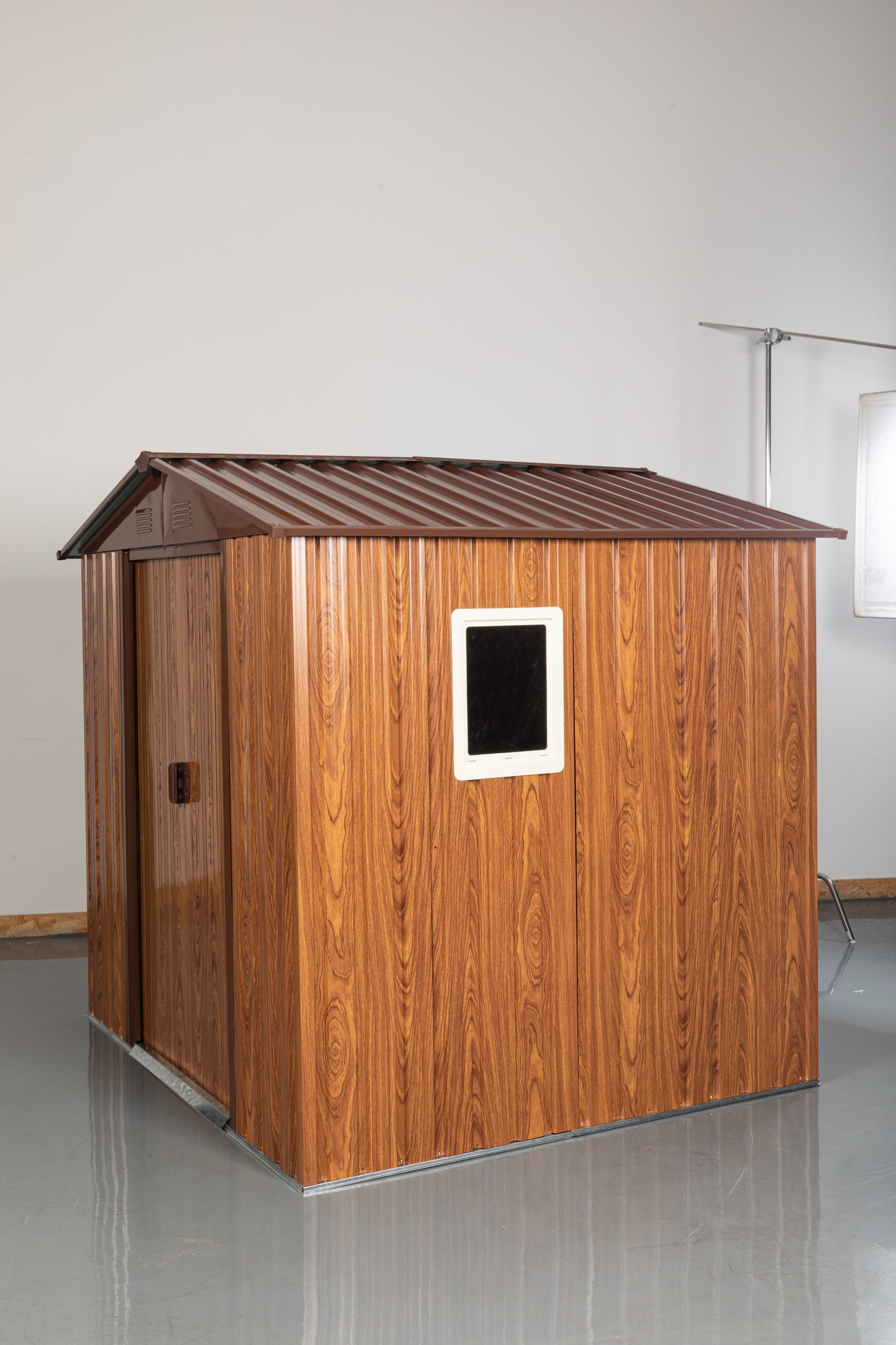 Calista Industrial Outdoor Metal Storage Shed