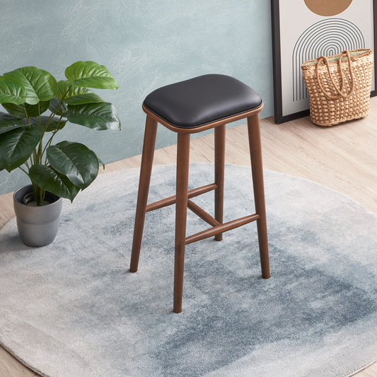 Elmcrest Modern PU Leather Stool