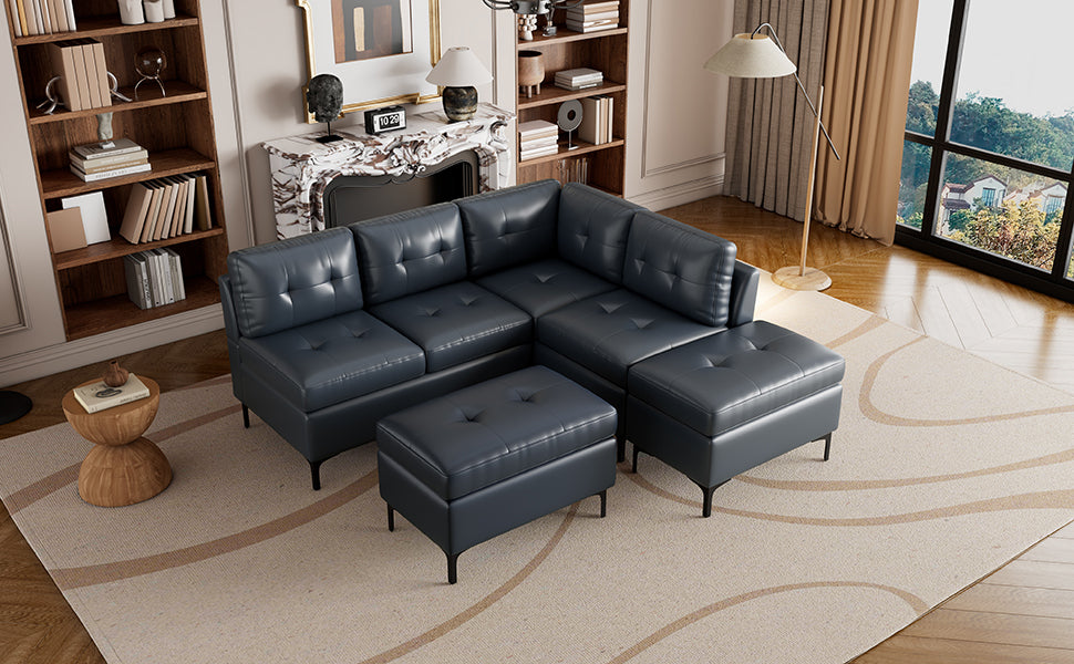 Sonoma Mid-Century L-Shaped Corner Sofa