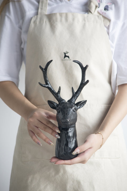 Emery Industrial Darby Deer Head Statue