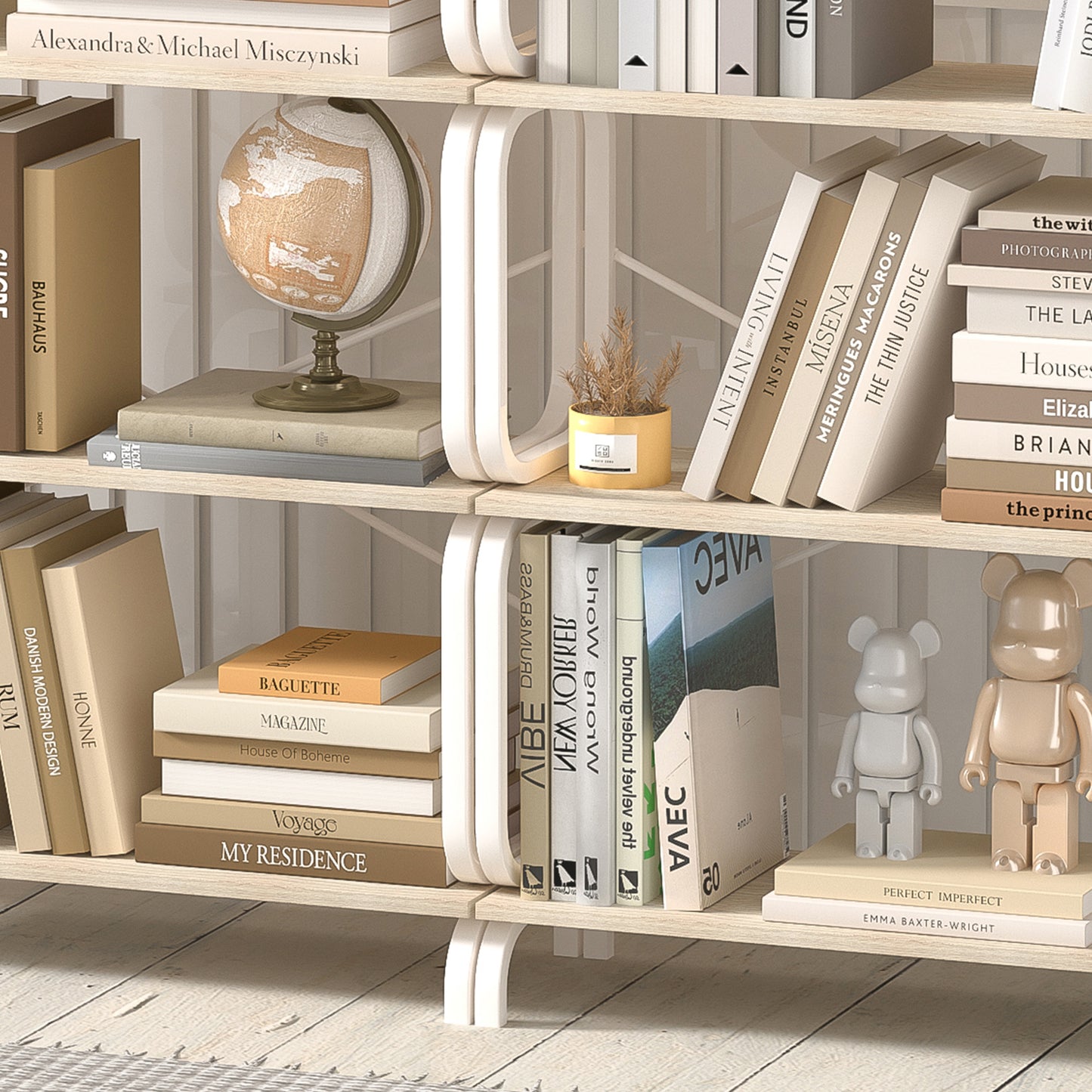 Marites Industrial Open Bookshelf Metal Frame