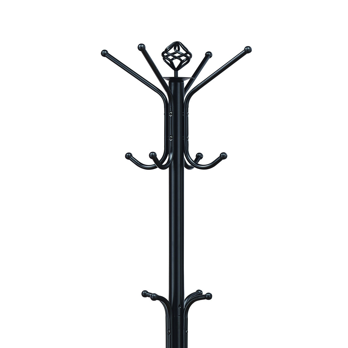Kingsly Traditional Black Metal Coat Rack