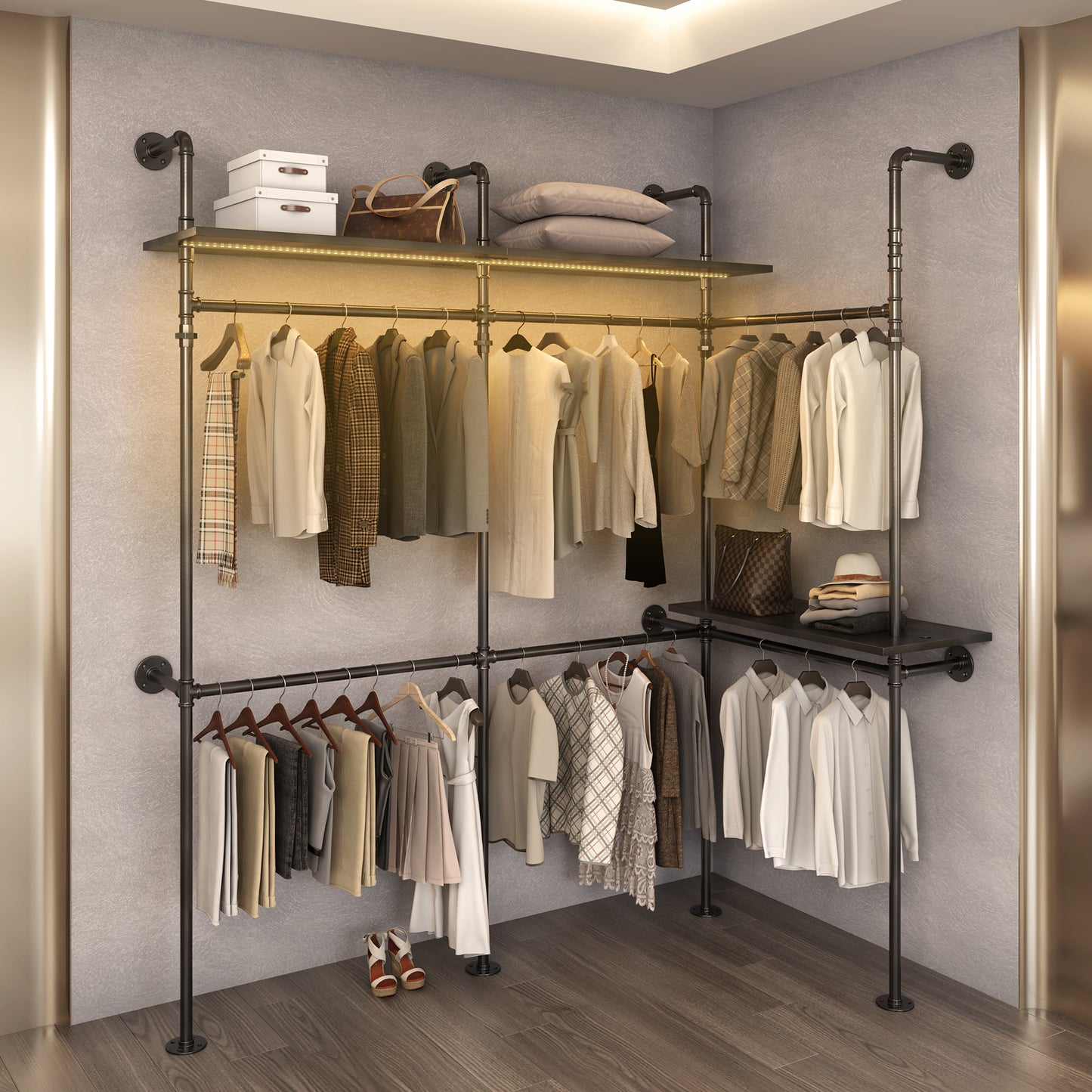 Lula Industrial Garment Rack